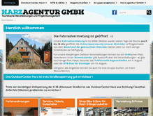 Tablet Screenshot of harzagentur.de